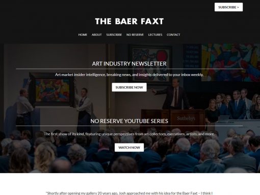 Art Newsletter Website