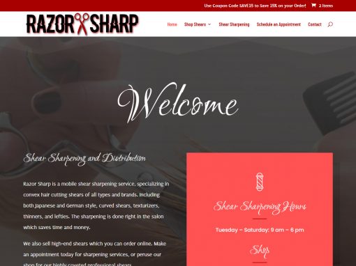 Salon Shear Shop Website